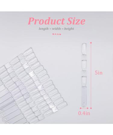 Buy 50 Transparent Nail Sticks - Nail Art Practice & Display Capsules for DIY Nail Designs - Buy Online on GoSupps.com