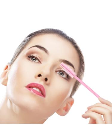 300 PCS Eyelash Extension Kit | Disposable Micro Swab Brush & Mascara Wand Applicator Set - Pink - Buy Online on GoSupps.com