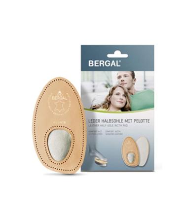 Leather half soles with pad size half sole from Bergal 39/40
