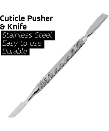 Haryali London Cuticle Pusher - Steady Grip Cuticle Pusher Tool 6 inches - Knife End Cuticle Trimmer and Pusher for Safe and Precise Cuticle Removal - Buy Online on GoSupps.com