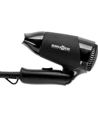 BRUNNER 7202818N Phon Travel Hair Dryer - 12V Foldable Space-Saving Monsoon Black for International Shipping - Buy Online on GoSupps.com