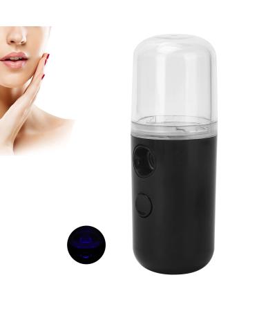 Handheld Face Mist Sprayer USB Rechargeable Woman Face Humidifier Sprayer Moisturizing Hydrating Face Humidifier Sprayer (Black)