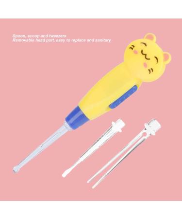 LED Ear Wax Removal Tool for Babies - Lighted Earpick & Tweezers Kit (Yellow Kitten) - Safe & Effective Earwax Remover - Buy Online on GoSupps.com