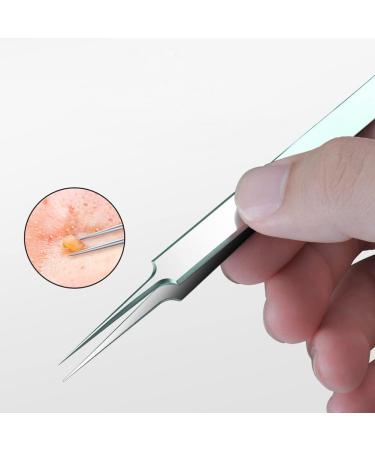 Professional Stainless Steel Precision Tweezers for Eyebrows & Hair Removal - Ideal for Men & Women Blackheads & Splinter Removal - Buy Online on GoSupps.com