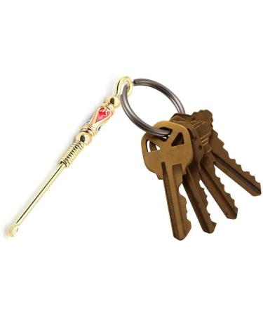 Retro Brass Ear Spoons Portable Ear Cleaning Tool Earpick Ear Wax Remover Curette Cleaner Ear Pick Keychain Pendants - Buy Online on GoSupps.com