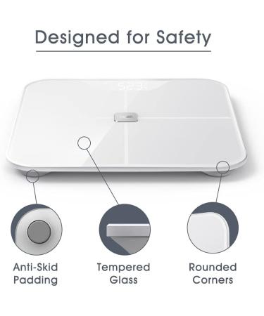 iHealth Nexus Body Fat Scale - Smart BMI Digital Bathroom Weight Scale with App, 400 lbs - White - Buy Online on GoSupps.com