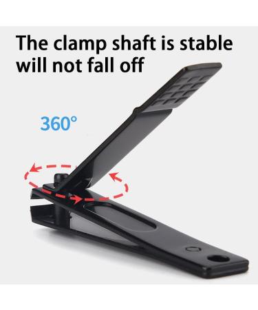 Professional Thick Nail Clippers for Fingernails and Toenails - Black - Buy Online on GoSupps.com