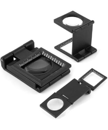 Standing Magnifier Folding 10X Magnifying Glass Zinc Alloy Magnifier Magnifying Glass with Scale for Textile Optical Jewelry Tool Vision - Buy Online on GoSupps.com