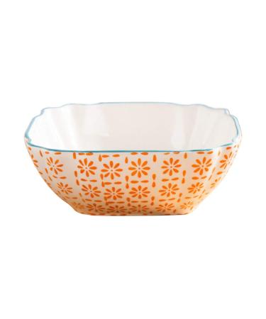 Soup Bowl Ceramic with Handle Japanese-Style Hand Painted Glaze Tableware Salad Noodles Kitchenware