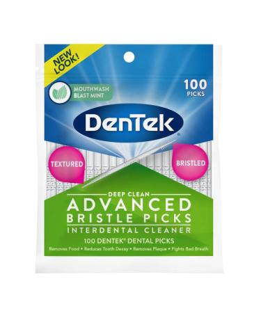 DenTek Deep Clean Dental Picks, Fresh Mint, 100-Count per Pack (2-Pack)