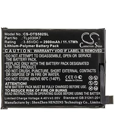 Buy JRINK Replacement Battery TLp030K7 1S | OT-5024D - Fast International Shipping - Buy Online on GoSupps.com