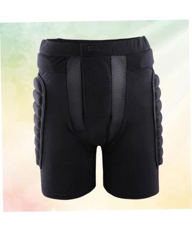 Besportble 3D Padded Shorts for Skiing Skating & Hockey - Black Short Pants for Ultimate Comfort - Buy Online on GoSupps.com
