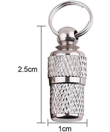 QISF Anti-Lost Pet ID Tag Barrel 5 Pcs Stainless Steel Pet Dog Cat Puppy ID Address Name Label Personalized Tag Barrel Tube Collar - Buy Online on GoSupps.com