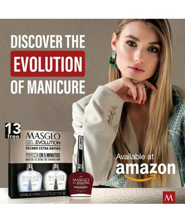 MASGLO GEL EVOLUTION Nail Polish Kit - 3 Gel Effect Shades | No UV/LED Lamp Needed | Lasts up to 12 Days - Buy Online on GoSupps.com