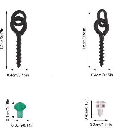 Fysl 140-Piece Fishing Hook Set | Includes 40 Thread Bait Screws & 100 Hook Stoppers | Circle & Oval Jig Hooks for Ultimate Fishing Gear - Buy Online on GoSupps.com