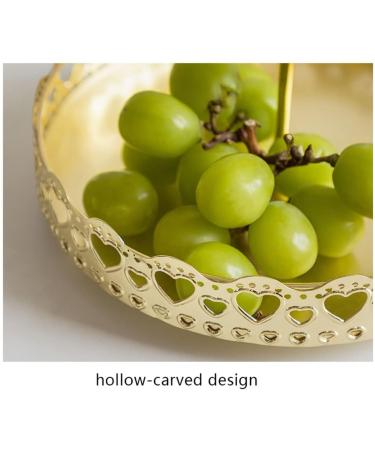 Fruit Basket Fruit Bowl European Double Layer Fruit Bowl Kitchen Home Detachable Metal Cake Stand Decorative Dessert Holder Round Fruit Basket Kitchen Organizers and Storage (Color : A) - Buy Online on GoSupps.com