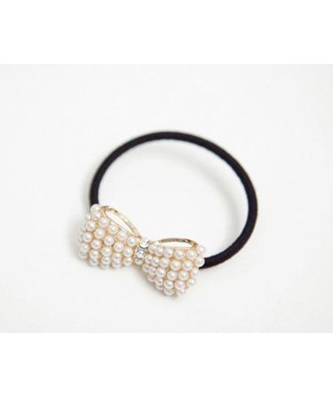 Buy cuhair 6pcs Pearl Flower Hair Ties - Stylish Ponytail Holders for Women Girls & Kids | Quality Hair Accessories - Buy Online on GoSupps.com