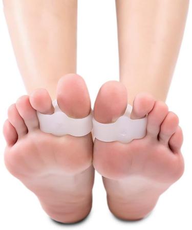 PEDIMEND Silicone Gel Toe Separators (5PAIRS - 10PCS) - Soft Gel Bunion Splint - Reduce Risk of Callus & Corn - for Men & Women - Foot Care (Double Loop Toe Separator) - Buy Online on GoSupps.com