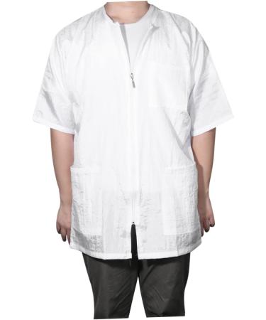 Didiseaon 1pc Waterproof Overalls Barber Jackets for Men Hairdresser Work Clothe Beautician Suit Inflatable Headband Haircut Bib Mens Hair Salon Clothes Technician Clothing Water Proof White - Buy Online on GoSupps.com