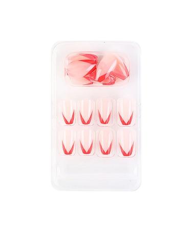 dijiusidy False Nail Perfect Matching Simple to Wear Fingernail Full Coverage Press Type Strong Viscosity Adjustable Paster Type 26 F741 Type 26 F741