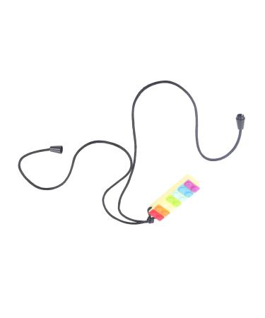 Non-Toxic Silicone Baby Teether Necklace - Yellow Stylish Chewable Pendant for Boys - Buy Online on GoSupps.com