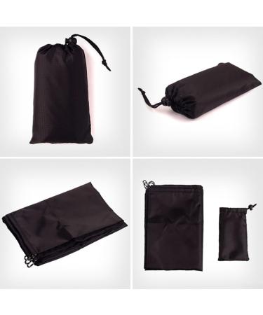 YUANGANG Foldable Lightweight Waterproof Beach Blanket - Soft Moisture-Proof Outdoor Mat 1.4x2m (Black) for International Shipping - Buy Online on GoSupps.com