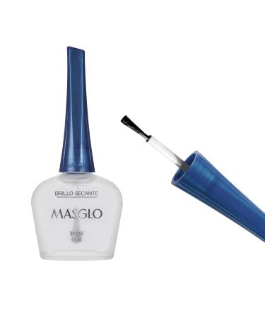 MASGLO Nail Polish Protect and Shine Set 4 Pcs - Kit 2 Base Coats 2 Top Coats 0.5 Fl. Oz - Buy Online on GoSupps.com