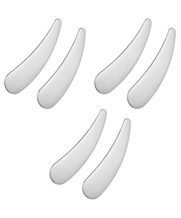 OHPHCALL 6 Pcs Cosmetic Spatula Face Spatula Skincare Spatula Lotion Spatula Cosmetics Spatulas Reusable Mini Spatula Eye Cream Spatula Skincare Applicator Makeup Scoop Spatula Beauty Scoop 1 g (Pack of 1) As Shownx3pcs