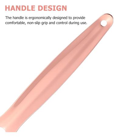 Healifty Stainless Steel Tongue Scraper 3Pcs Set with Storage Case - Rose Gold Pink Tongue Cleaner for Fresh Oral Breath - Buy Online on GoSupps.com