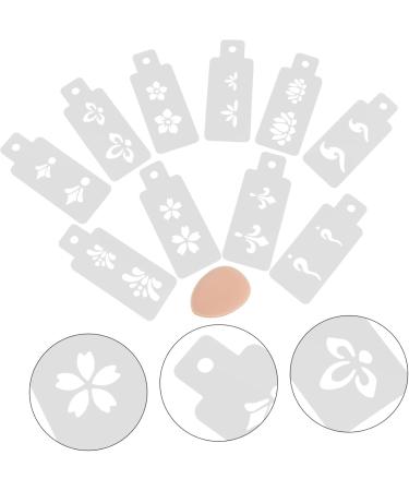 LALADEFIEE 1 Set Hanfu Forehead Patch Makeup Face Template Makeup Forehead Stencil Pvc White - Buy Online on GoSupps.com