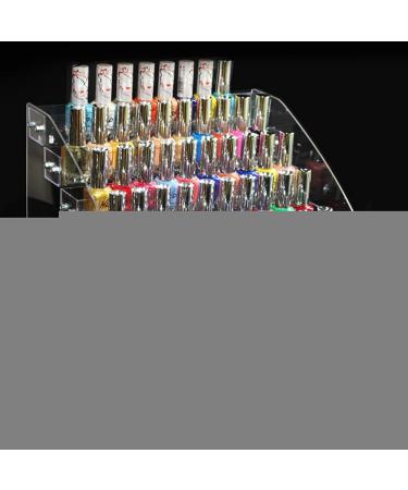 Dioche 7 Tiers Nail Polish Organizer | Transparent Makeup Display Stand for Perfect Nail Polish Storage - Buy Online on GoSupps.com