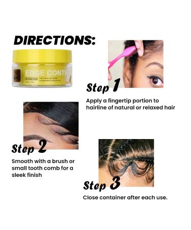 Te Amo Edge Control Gel 2.82oz - Extra Hold No Flaking Water-Based with Vitamin E | Apple & Pineapple Scent | All Hair Types - 24hr Hold - Buy Online on GoSupps.com