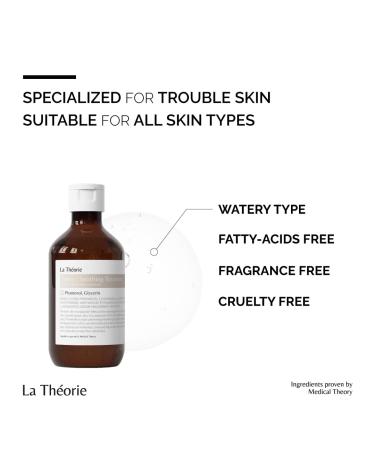 La Theorie Toner - Soothing Korean Treatment | Fatty Acid Free | 7.10 Fl Oz | International Shipping Available - Buy Online on GoSupps.com