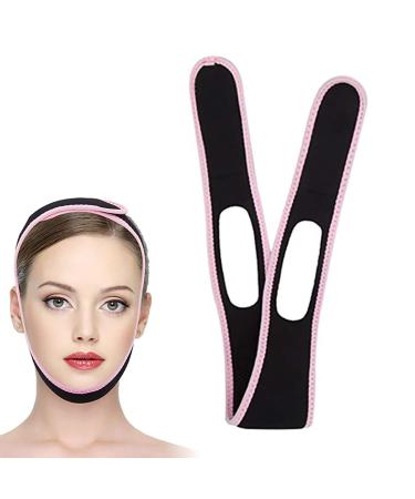 Anti Snoring Chin Strap Anti Snore Chin Strap Women Adjustable Anti-Snoring Mask Bandage Keeps Mouth Closed for Uninterrupted Sleep (Color : Pink)