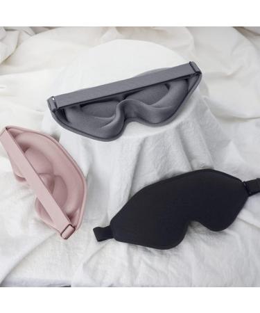 3D Sleep Mask for Men and Women with Earplugs - Night Blindfold for False Eyelash Extensions, Yoga, Travel - Grey - Buy Online on GoSupps.com