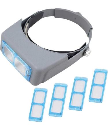 Headband Magnifier Head MountLighted Magnifying Glasses Head Wearing Magnifying Glass Loupe 1.5X / 2X / 2.5X / 3.5X Magnifications Glasses Double Lens Head-Mounted Headband Reading Magnifier Better - Buy Online on GoSupps.com