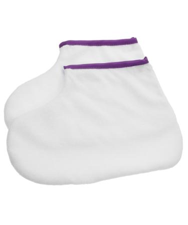 minkissy Wax Cover 1 Pair Foot Care Socks Nursing Socks Nourish Polyester Paraffin Bags Wax Bags
