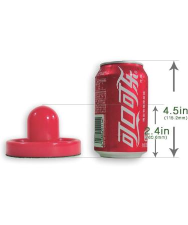 Lemon Home 4-piece Two Colored Air Hockey Pushers & Red Pucks Set - Replacement Accessories for Game Tables - Includes Goal Handles Paddles - 4 Striker 4 Puck Pack - Buy Online on GoSupps.com