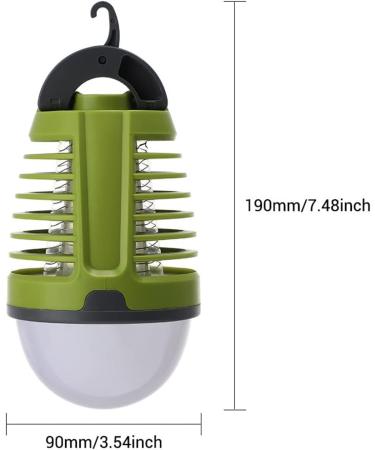 SEFAX 2 in 1 Mosquito Killer Camping Lamp Cordless Fly Killer Rechargeable with USB Cable Waterproof Camping Mosquito Killer Lamp for Outdoor Hiking - Buy Online on GoSupps.com