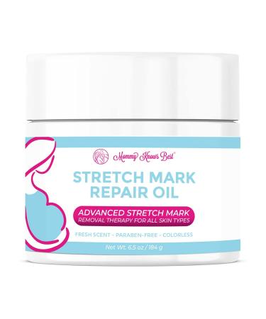 Stretch Mark Oil Cream for Pregnancy & Scar Removal Cream by Mommy Knows Best - Stretch Mark Remover Cream & Scar Cream - Shea & Cocoa Butter Stretch Mark Cream Remover for Maternity Skin Care
