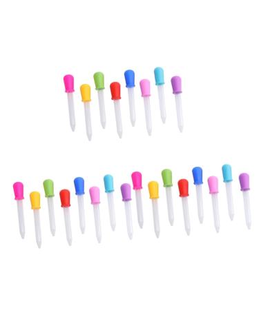 Toyvian 24 STK Pill feeding drops Tool for tablet intake pill drops Pill dose made of silicone baby feeder BUNDX3ST 12x2cmx3pcs