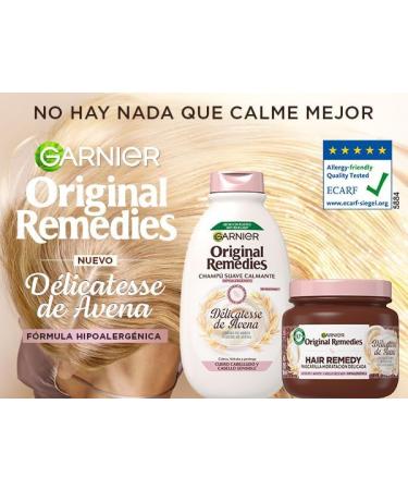  Garnier Garnier Original Remedies Shampoo Conditioner and Hair Mask Pack for Sensitive Scalp Intensely Moisturizes and Soothes Oat Delicacy 3-Product Set - Buy Online on GoSupps.com
