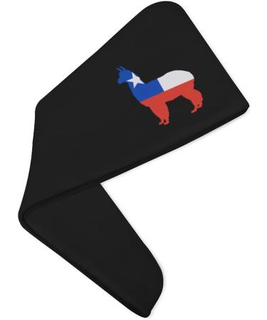 Chile Flag Llama Microfiber Hair Towel Wrap | Super Absorbent Turban for Women - 10x26 Inch - Buy Online on GoSupps.com