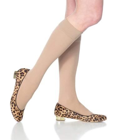 Buy SIGVARIS Women's Essential Cotton 230 Closed Toe Calf-High Socks w/Grip Top - 30-40mmHg Compression - Black - Medium Short - International Shipping Available - Buy Online on GoSupps.com