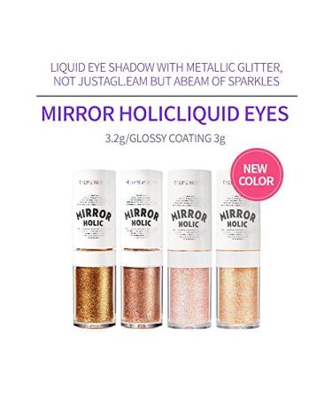 ETUDE HOUSE Mirror Holic Liquid Eyes (#WH901 Crystal Shoes) - Sparkling Metallic Glitter | Long-Lasting Liquid Eye Shadow - Buy Online on GoSupps.com