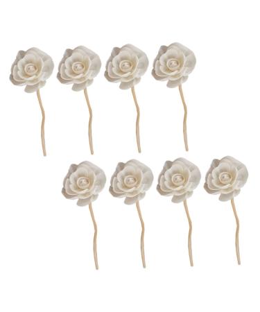 Villcase wood flowers 8 pieces rattan Sola fragrance oil diffuser for home diffusor oil scents for home aroma diffuser for home perfidious spa oil diffuser rattans