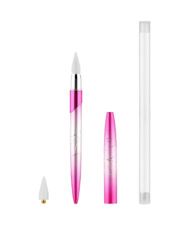 TIESOME Rhinestone Picker Dotting Tool Dotting Wax Pen Nail Rhinestone Picker Dotting Tool With 1 Extra Wax Tip Gem Picker Tool Rhinestone Pickup Applicator Tool For DIY Nail Art Crystals Diamonds