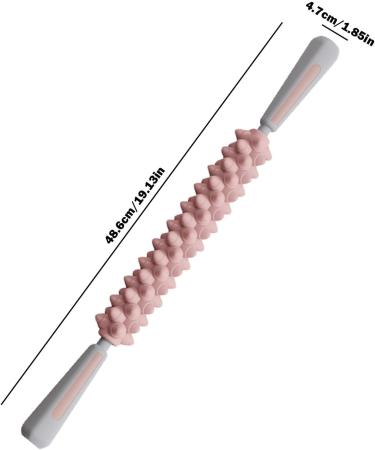 Muscle Roller Massager | Tedious Massage Tab for Relaxation | Multi-Purpose Muscle Massage Tool for Athletes Thighs & Neck - Perfect for Gym Travel & Work (Pink) - Buy Online on GoSupps.com