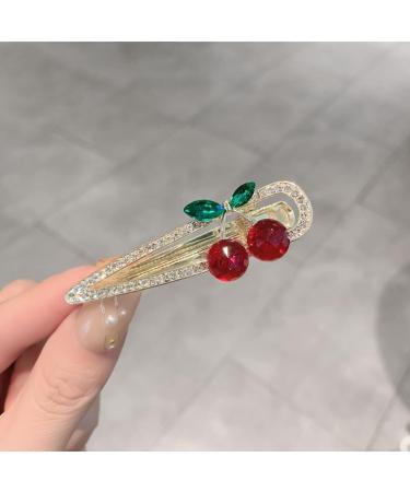 Beaupretty Fruit Headdress Sweet Cute Shining Bangs Clip Delicate Claw Photo Jewelry Cherry Wedding Small for Girls Slip Duckbill Decorative Pins Sparkly Bill No Hairpin D Strawberry Women - Buy Online on GoSupps.com