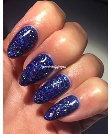 Bluesky Blue Glitter Sparkle BLZ13 Diamond Storm Nail Gel Polish UV LED Soak Off 10ml - Buy Online on GoSupps.com